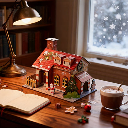 NookBound Wooden Christmas Cottage