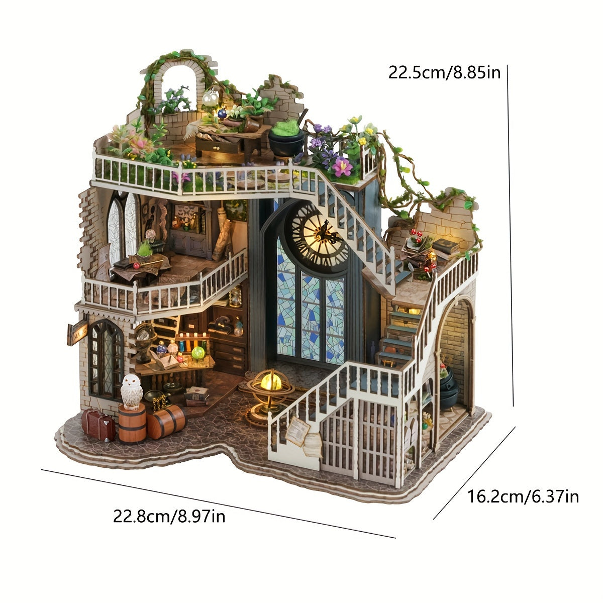 3D Wooden Doll House Puzzle Mini DIY Set - Easy Assembly Handmade Model with Bedroom Decor - Handmade Toys, Perfect Gifts for Birthdays and Valentine's Day
