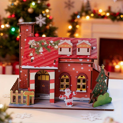 NookBound Wooden Christmas Cottage