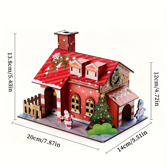 NookBound Wooden Christmas Cottage